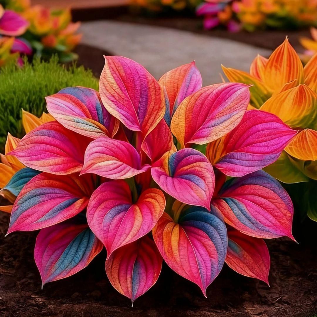 Multicolor Hosta Seeds (500+ Seeds) + Plant Growth Serum Free - Ganga Store