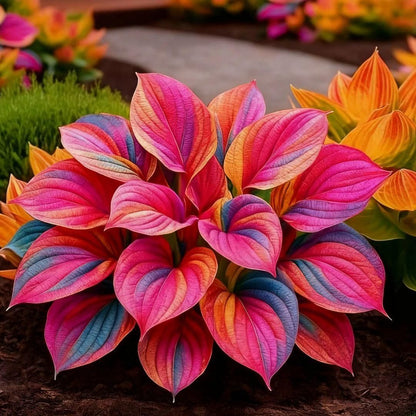 Multicolor Hosta Seeds (500+ Seeds) + Plant Growth Serum Free - Ganga Store