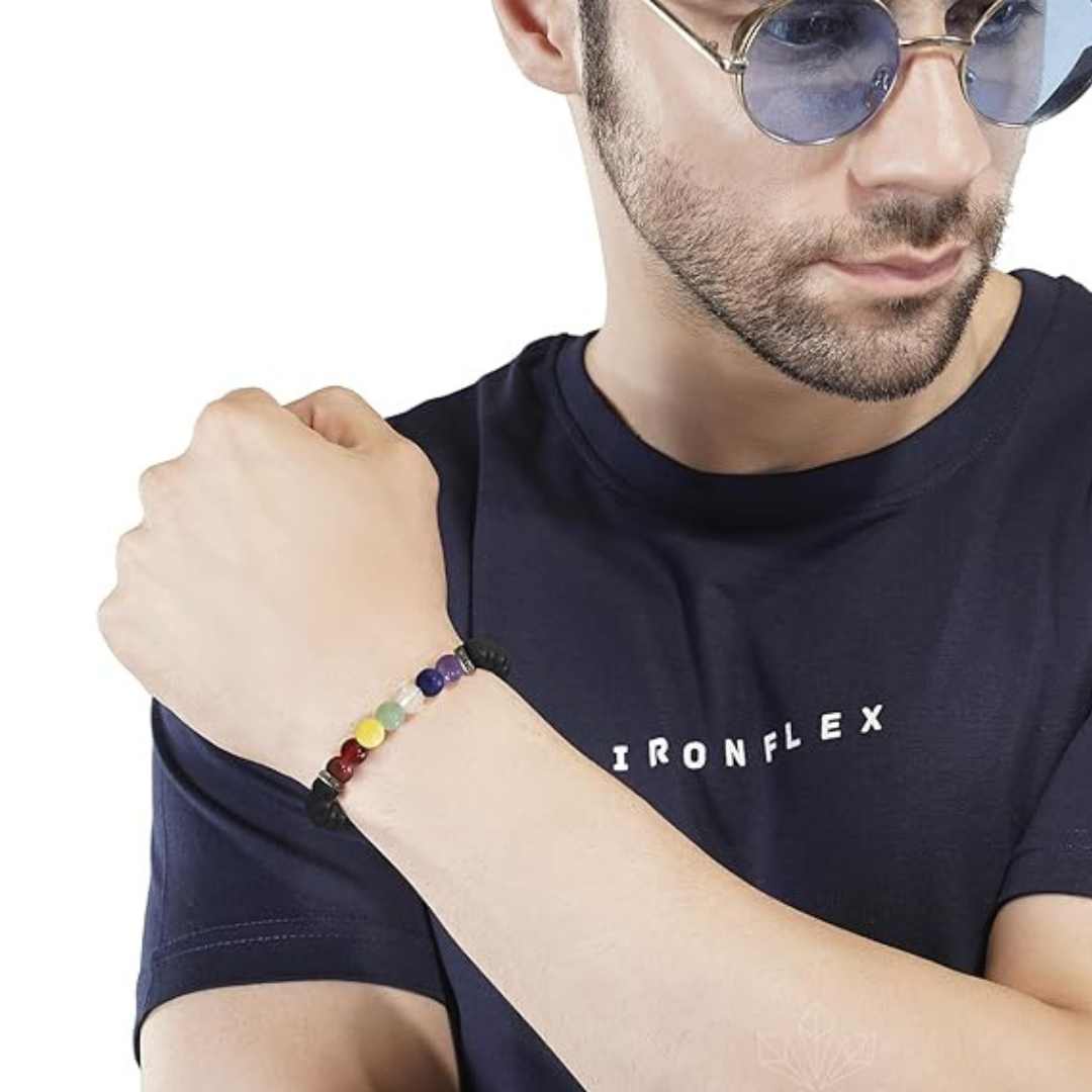 Classic 7 Chakra Beads Bracelet Pack of 1